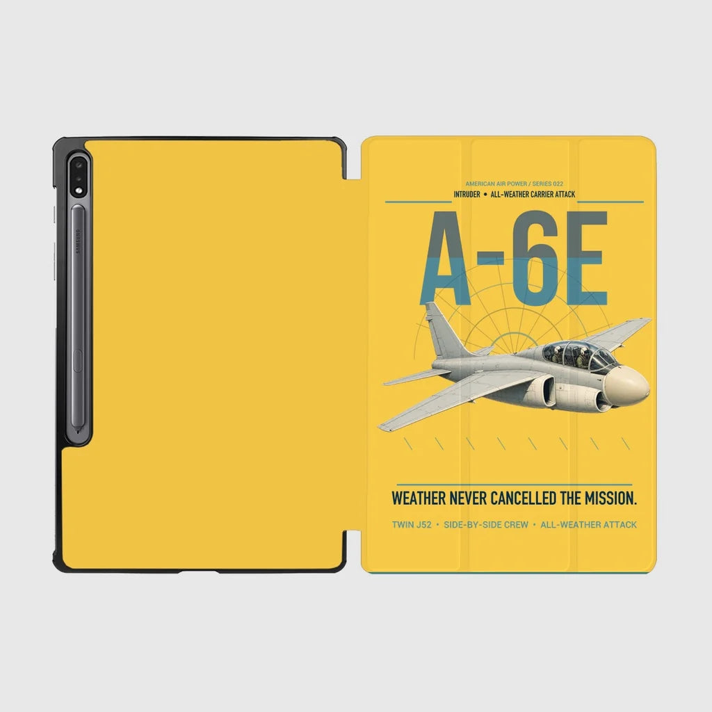 A-6E Intruder design on yellow samsung tablet tablet case