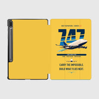Thumbnail for Boeing 747-400 Dreamlifter design on yellow samsung tablet tablet case