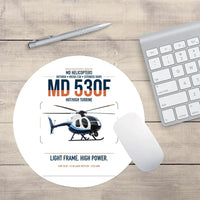 Thumbnail for MD Helicopters MD 530F design on white round mouse pad