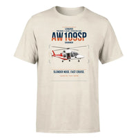 Thumbnail for Leonardo AW109SP GrandNew design on beige t-shirt, single-side print