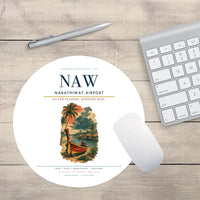 Thumbnail for Narathiwat Airport (NAW) design on white round mouse pad