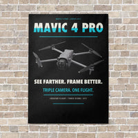 Thumbnail for DJI Mavic 4 Pro vertical canvas print - no frame - black background