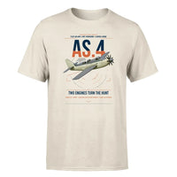 Thumbnail for Fairey Gannet AS.4 design on beige t-shirt, single-side print