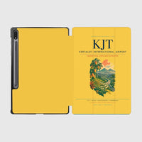 Thumbnail for Kertajati International Airport (KJT) design on yellow samsung tablet tablet case