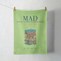 Thumbnail for Adolfo Suarez Madrid-Barajas Airport (MAD) design on light green towel