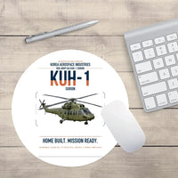 Thumbnail for Korea Aerospace Industries KUH-1 Surion design on white round mouse pad