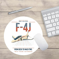 Thumbnail for F-4J Phantom II design on white round mouse pad