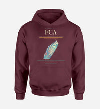 Thumbnail for Glacier Park International Airport (FCA) design on dark red hoodie single-side print