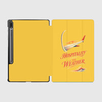Thumbnail for Hospitality Above The Weather design on yellow samsung tablet tablet case