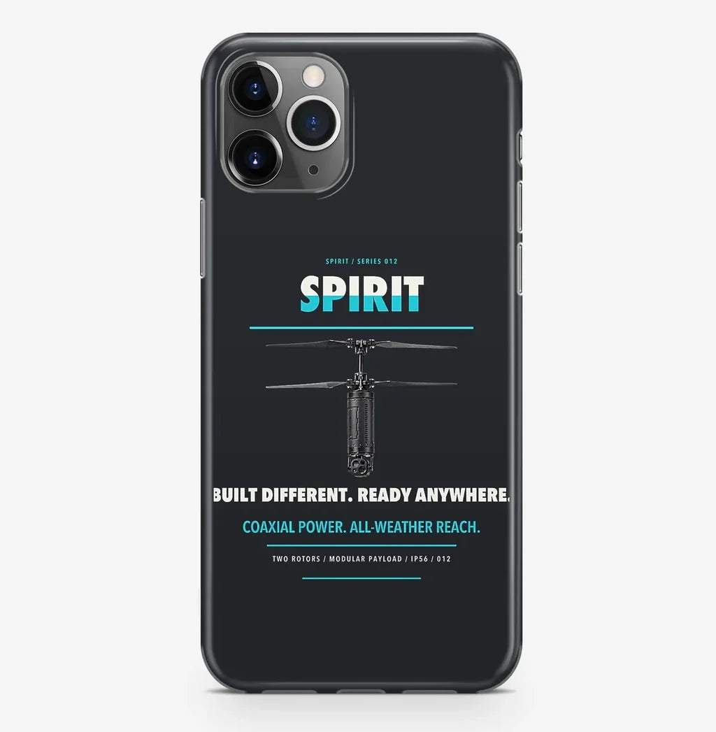 Ascent AeroSystems Spirit Case ProMax design on black iphone case promax