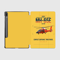 Thumbnail for Airbus MH-65E Dolphin design on yellow samsung tablet tablet case
