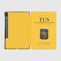Thumbnail for Tucson International Airport (TUS) design on yellow samsung tablet tablet case
