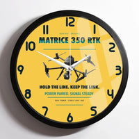 Thumbnail for DJI Matrice 350 RTK design on yellow framed wall clock