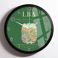 Thumbnail for Leeds Bradford Airport LBA Wall-Clock Framed - Green