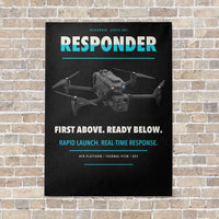 Thumbnail for BRINC Responder vertical canvas print - no frame - black background