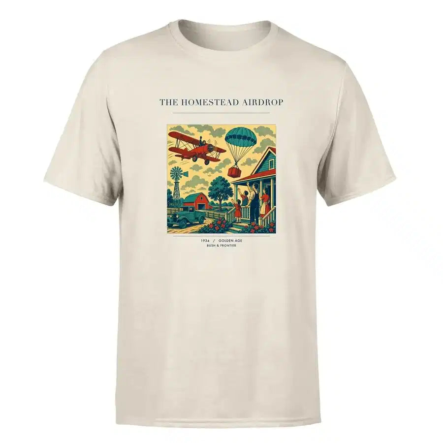 VINTAGE G4199 - The Homestead Airdrop - Premium T-Shirt design on beige premium t shirt