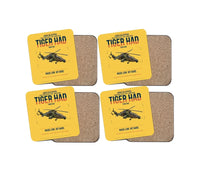 Thumbnail for Airbus Helicopters Tiger HAD design on yellow 4 pieces set coaster