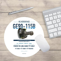 Thumbnail for GE90-115B design on white round mouse pad