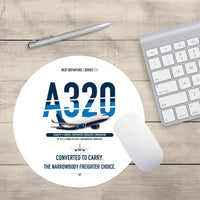 Thumbnail for Airbus A320P2F design on white round mouse pad