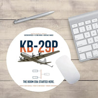 Thumbnail for KB-29P SUPERFORTRESS design on white round mouse pad