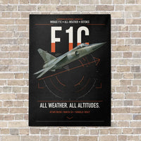 Thumbnail for Dassault Mirage F1C vertical canvas print - no frame - black background