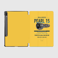 Thumbnail for PEARL 15 design on yellow samsung tablet tablet case