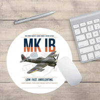 Thumbnail for Hawker Typhoon Mk IB design on white round mouse pad