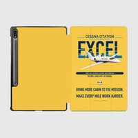 Thumbnail for Cessna Citation Excel design on yellow samsung tablet tablet case