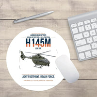 Thumbnail for Airbus Helicopters H145M LUH SOF design on white round mouse pad
