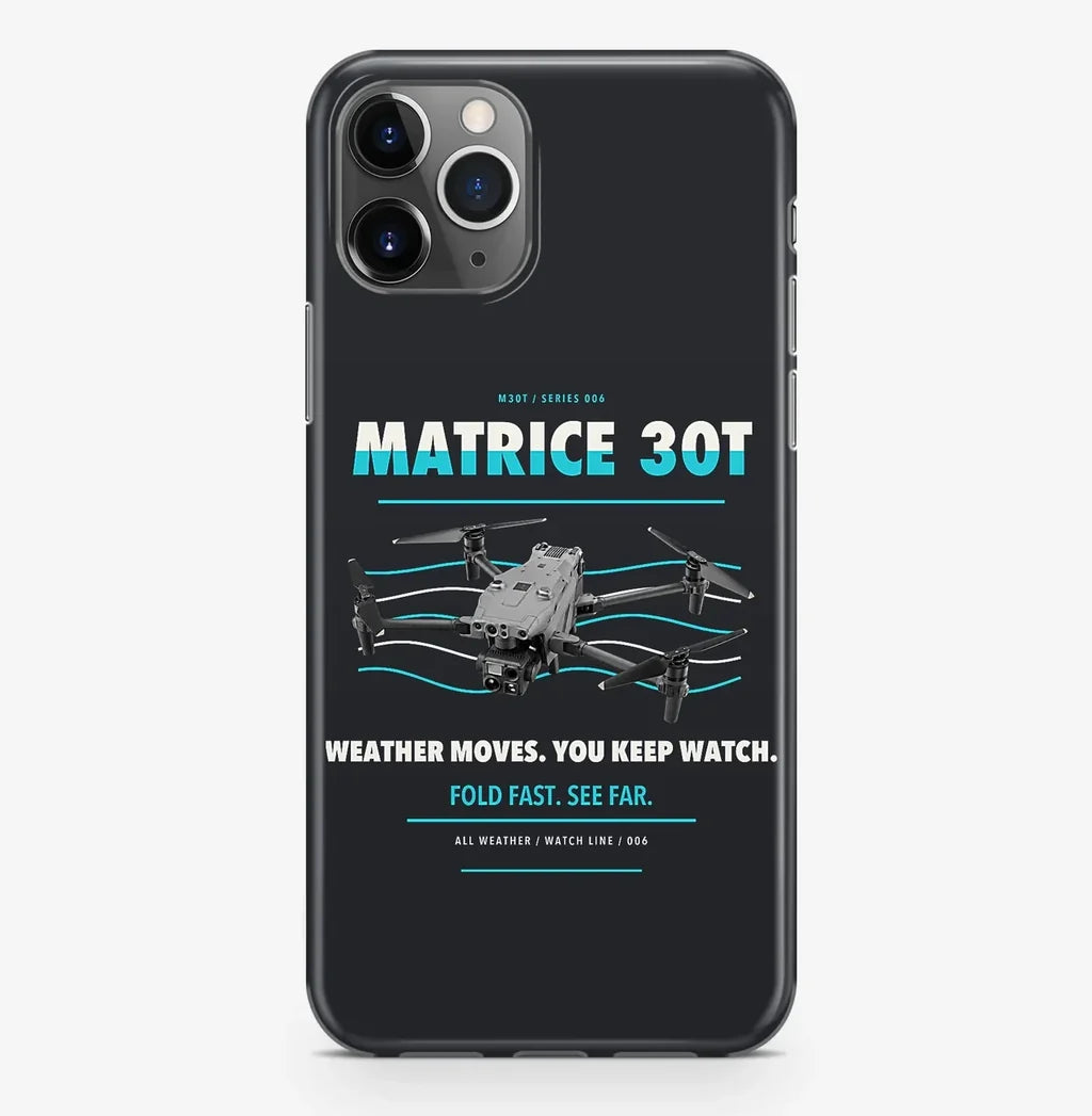 DJI Matrice 30T Case ProMax design on black iphone case promax