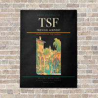 Thumbnail for Treviso Airport TSF vertical canvas print - no frame - black background