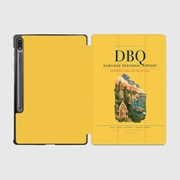 Thumbnail for Dubuque Regional Airport (DBQ) design on yellow samsung tablet tablet case