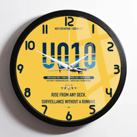 Thumbnail for Airbus U010 Aliaca VTOL design on yellow framed wall clock