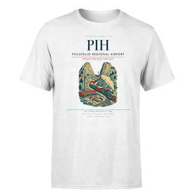 Single-Side Printing — Pocatello Regional Airport (PIH) Double-Side T-Shirt