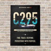 Thumbnail for Airbus C295 Armed ISR vertical canvas print - no frame - black background