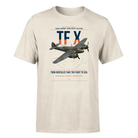 Thumbnail for Bristol Beaufighter TF X design on beige t-shirt, single-side print