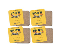 Thumbnail for KC-97L STRATOFREIGHTER design on yellow 4 pieces set coaster