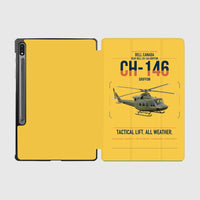 Thumbnail for Bell Canada CH-146 Griffon design on yellow samsung tablet tablet case