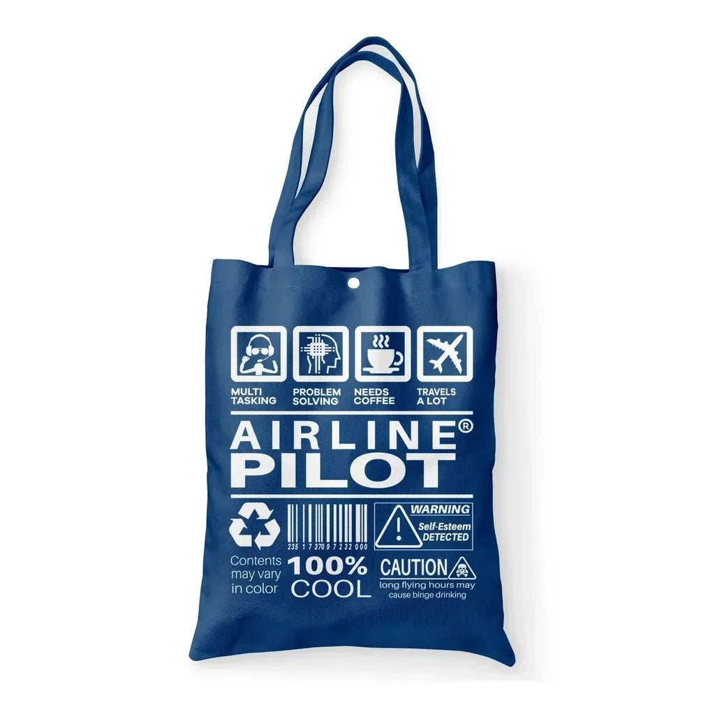 Airline Pilot Label Tote Bag - view 2