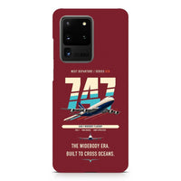 Thumbnail for Boeing 747-200B design on samsung case - dark red