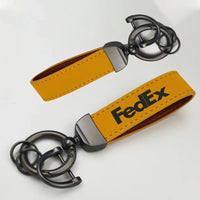 Thumbnail for FedEx Horseshoe Buckle key chain in yellow