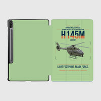 Thumbnail for Airbus Helicopters H145M LUH SOF design on light green samsung tablet tablet case