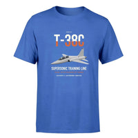Thumbnail for T-38C Talon design on blue double-side t-shirt, single-side print