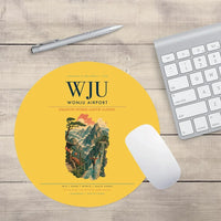 Thumbnail for Wonju Airport (WJU) design on yellow round mouse pad