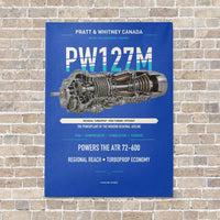 Thumbnail for PW127M vertical canvas print - no frame - blue background