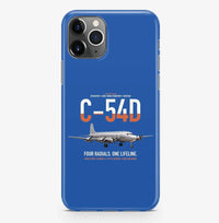 Thumbnail for C-54D Skymaster design on blue magsafe iphone case, for iPhone Pro Max