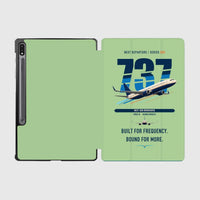 Thumbnail for Boeing 737-800 NG design on light green samsung tablet tablet case