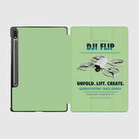 Thumbnail for DJI Flip design on light green samsung tablet tablet case