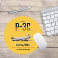 Thumbnail for P-3C Orion design on yellow round mouse pad