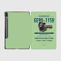 Thumbnail for GE90-115B design on light green samsung tablet tablet case
